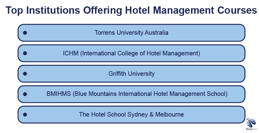 Top institutions offering hotel management courses