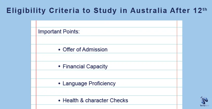 Eligibility Criteria to Study in Australia After 12th